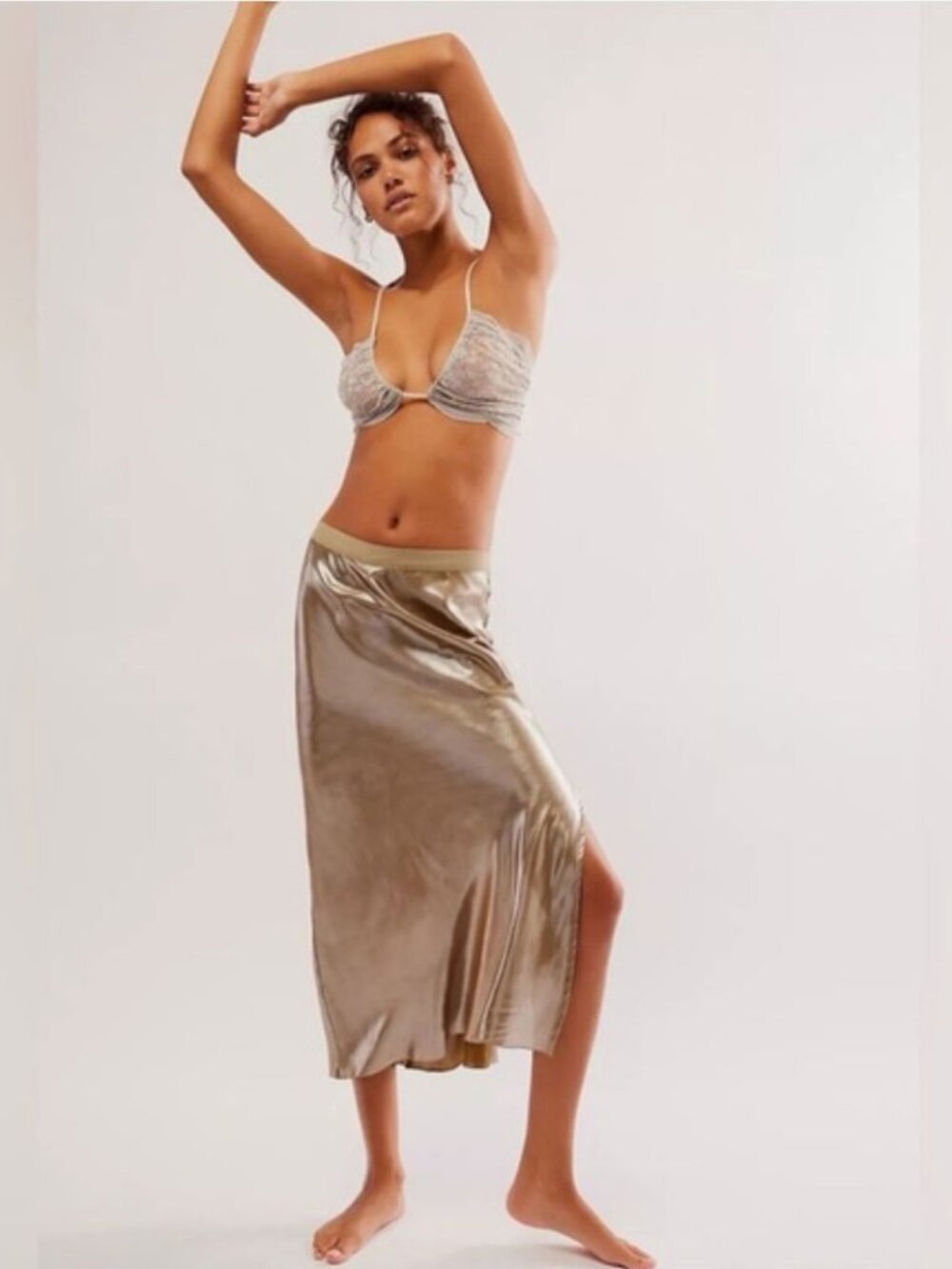 NWT Free People Drop Everything Half Slip Size S
